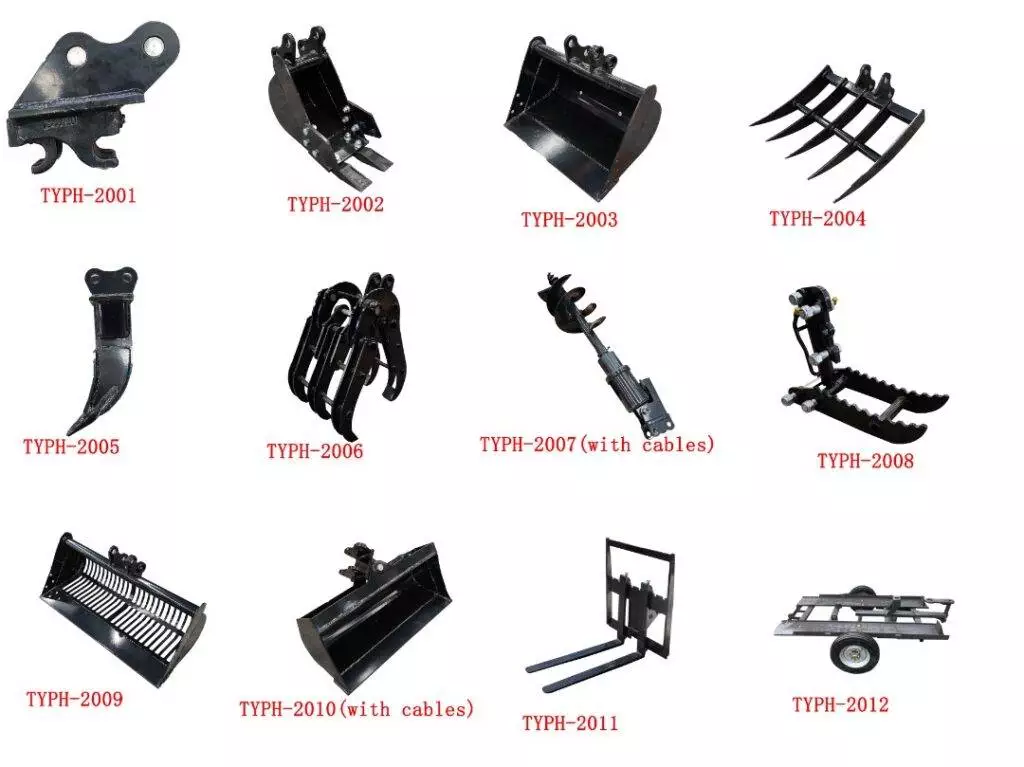 Top Compact & Mini Excavator Diggers- TYPHON Machinery