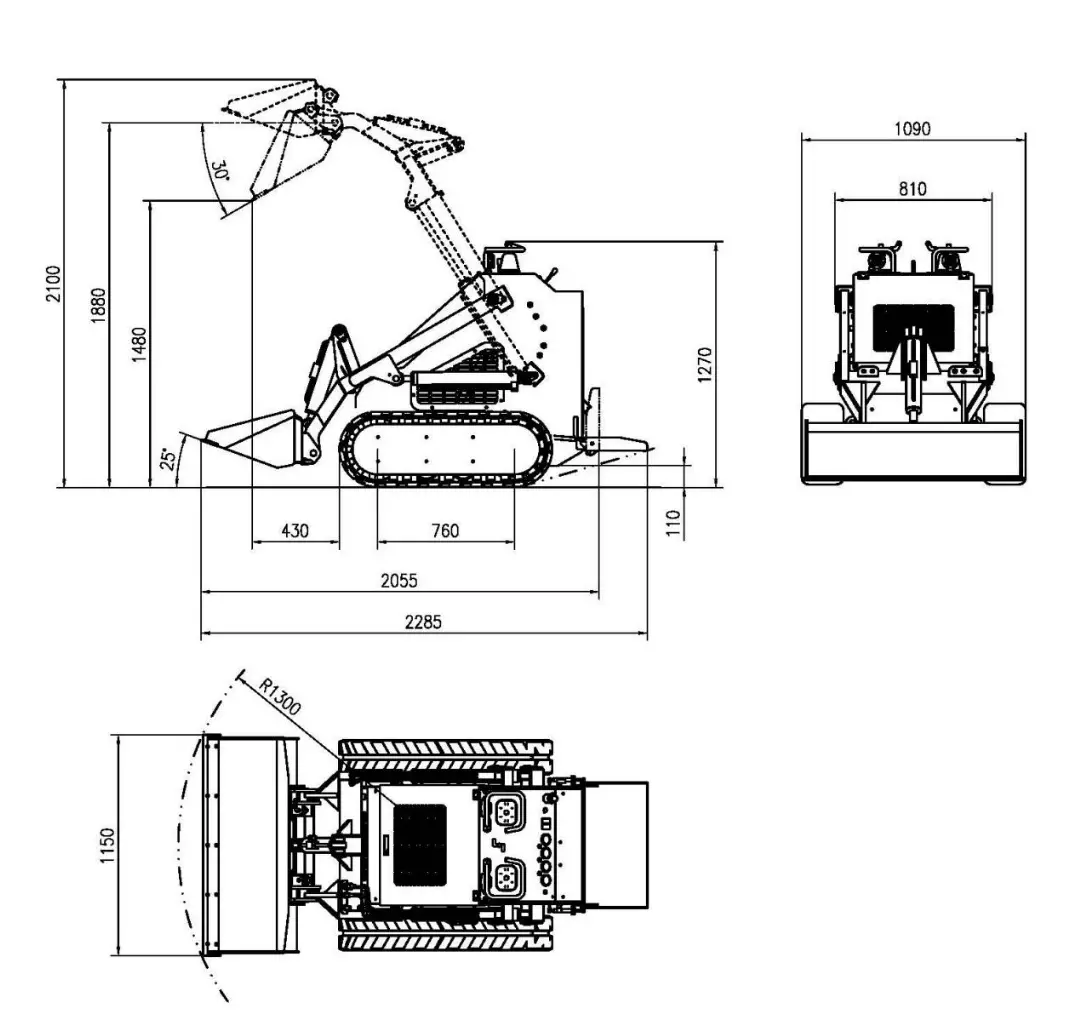 Brand New TYPHON STOMP 2000lbs Mini Skid Steer 23HP Gas EPA Engine USA - Image 2