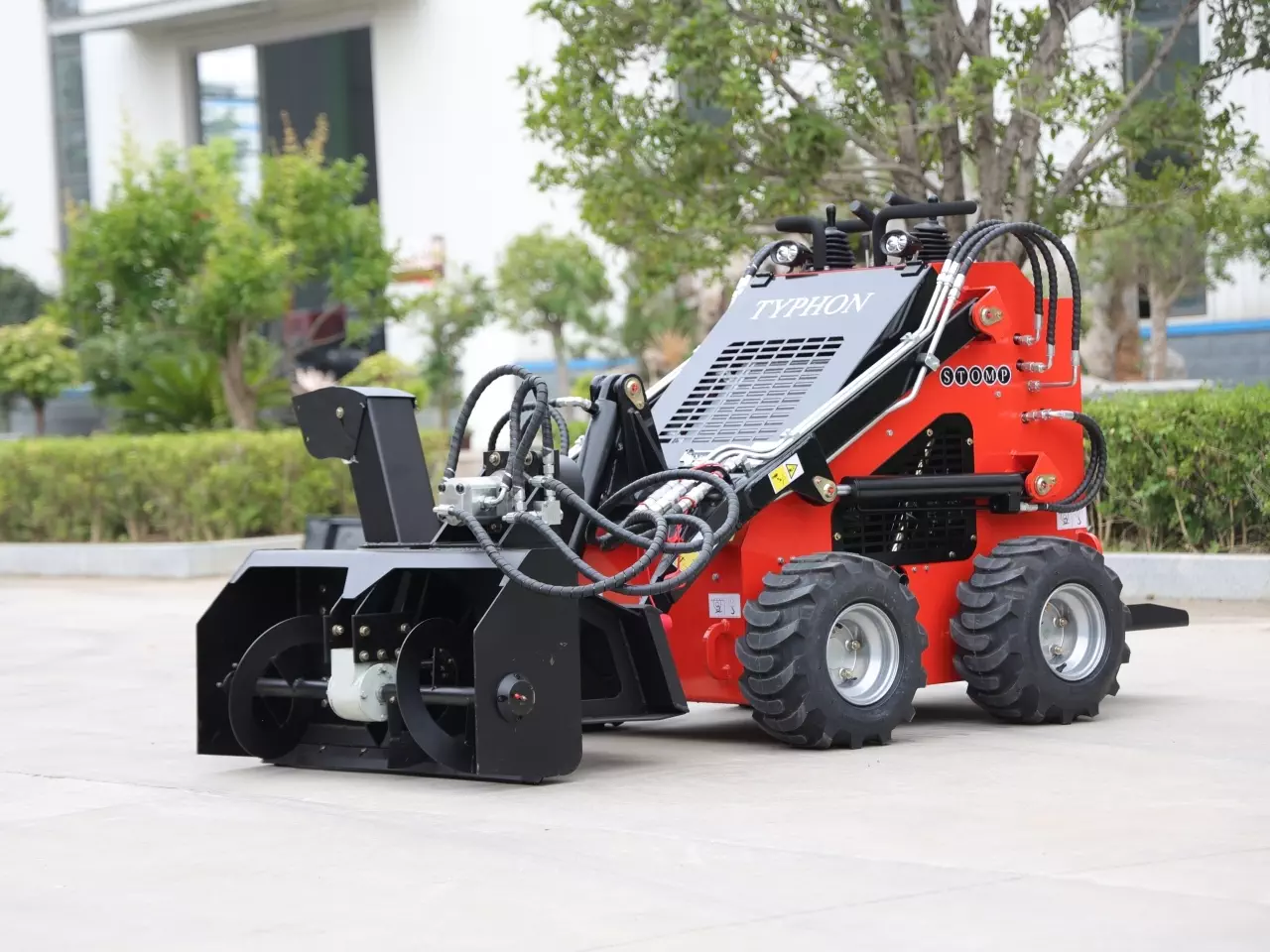 Typhon Skid Steer Loader Snow Blower Attachment