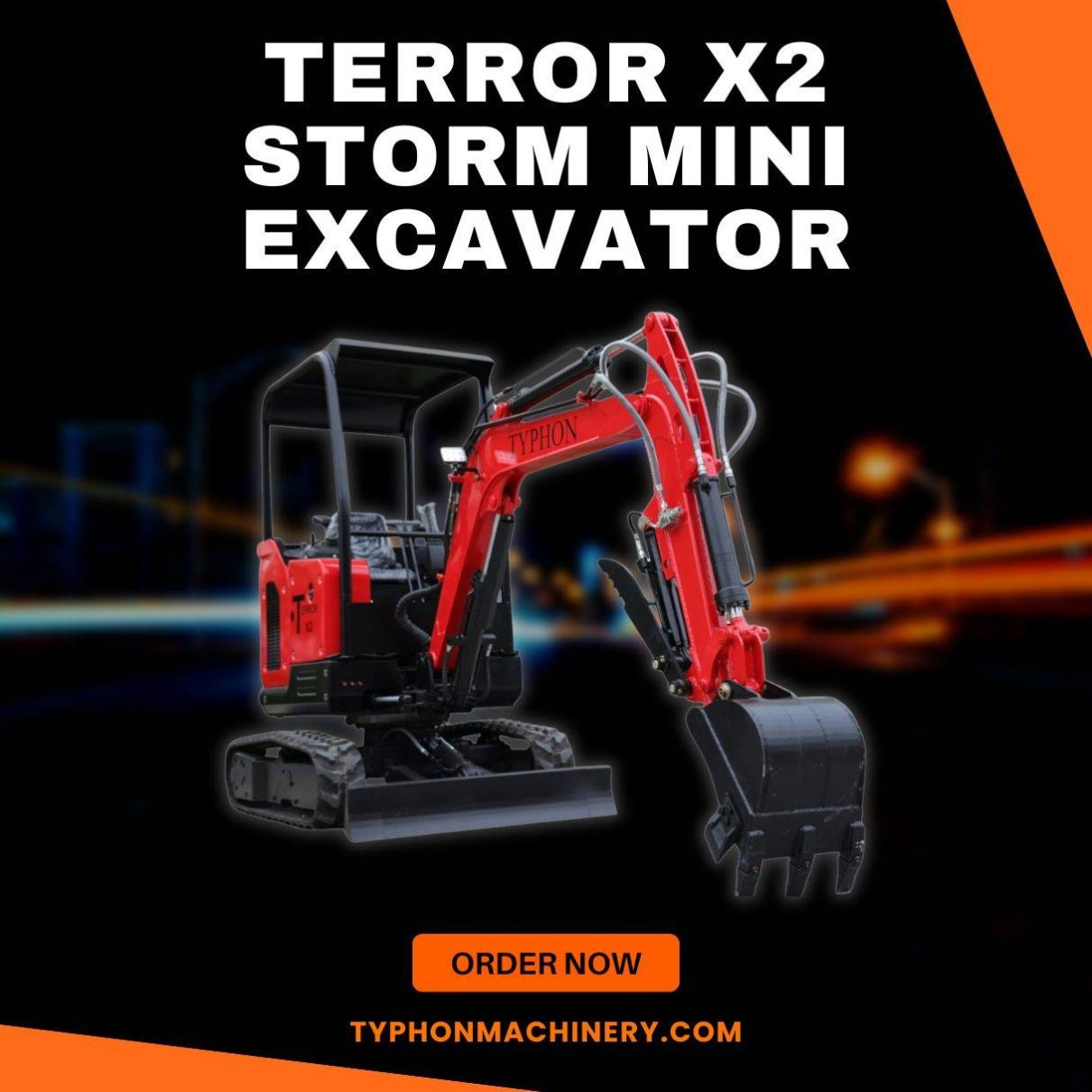 Top Compact & Mini Excavator Diggers- TYPHON Machinery