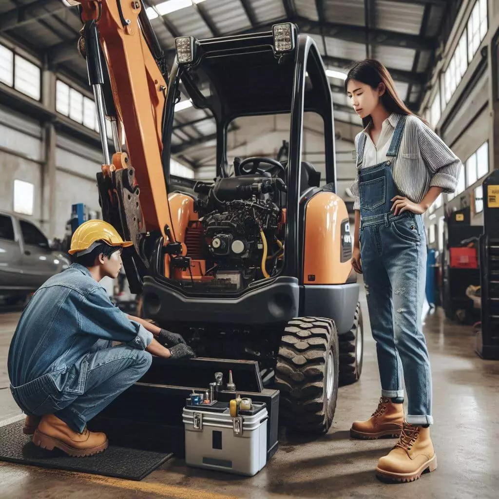 Mini Excavator minor repair